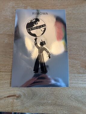RIMOWA White Sticker Sheet with Tiny Silver Logos